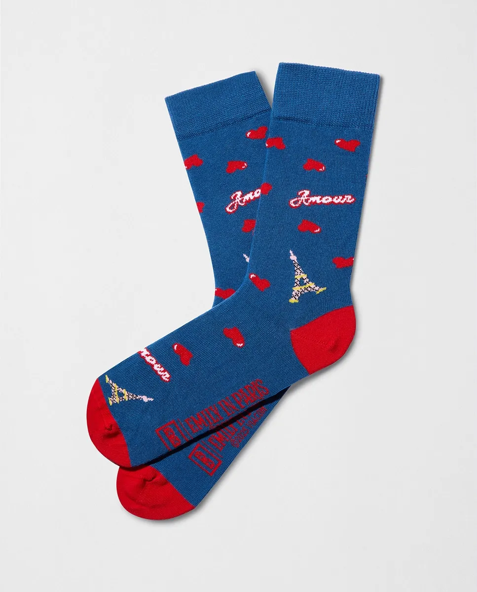 

Женские фантазийные носки Emily in Paris Besocks, синий