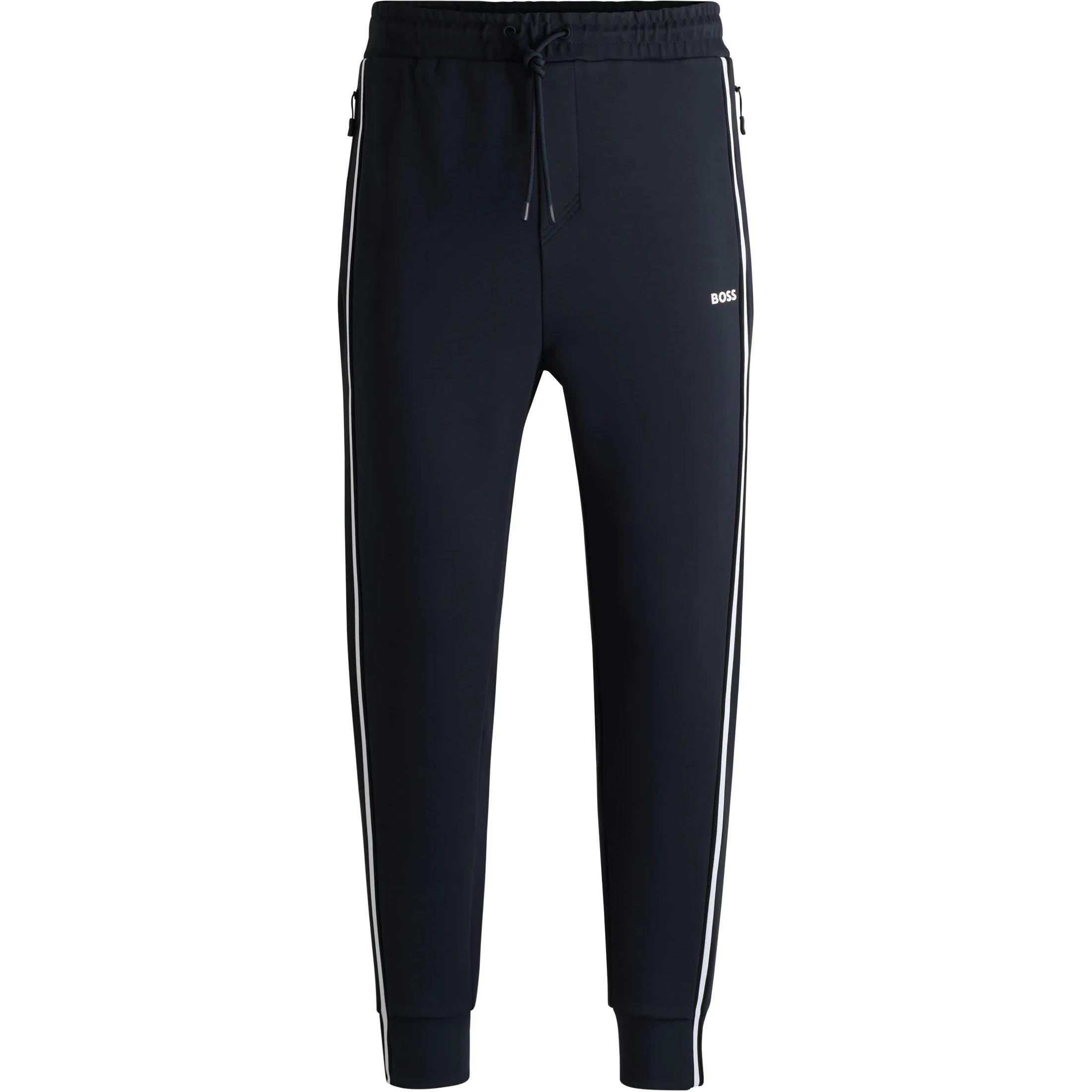 

HUGO BOSS Трикотажные спортивные штаны мужские темно-синие