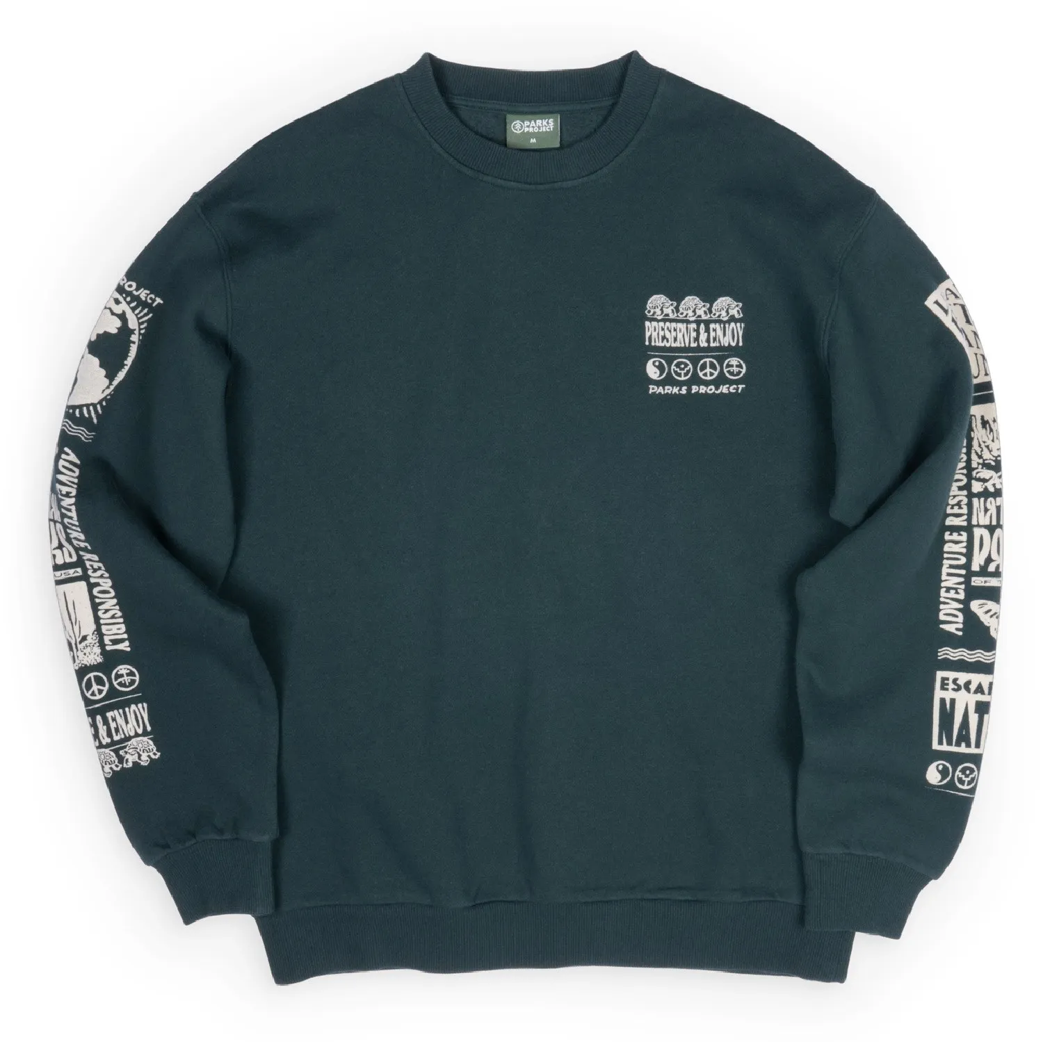 

Свитшот с круглым вырезом Preserve & Enjoy Parks Project, Dark Green
