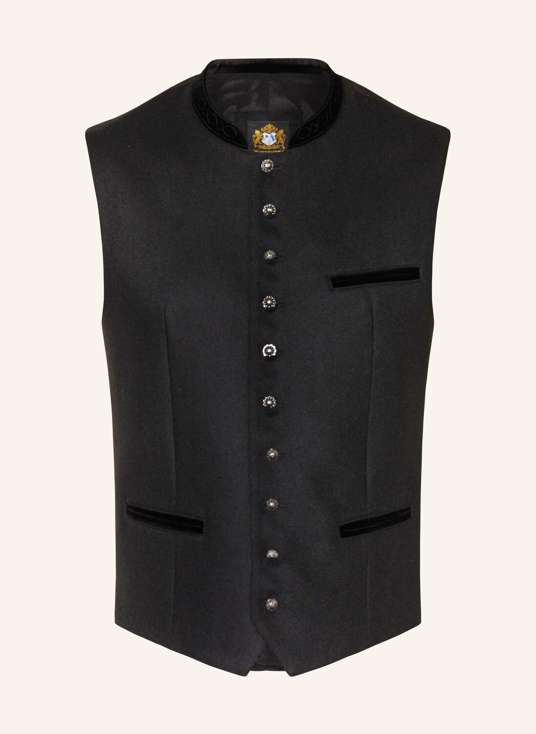 

Традиционный жилет Manuel очень узкого кроя Hammerschmid, черный