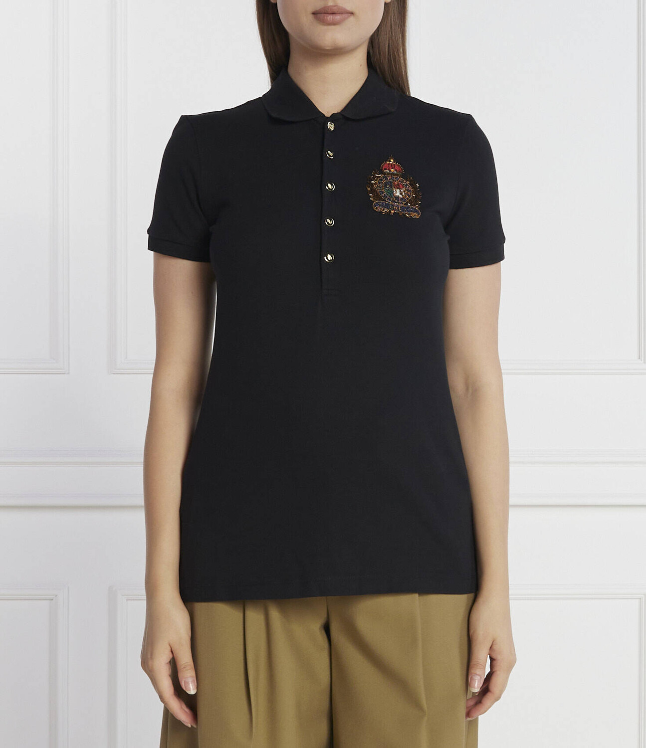 

Поло LAUREN RALPH LAUREN Regular Fit, черный