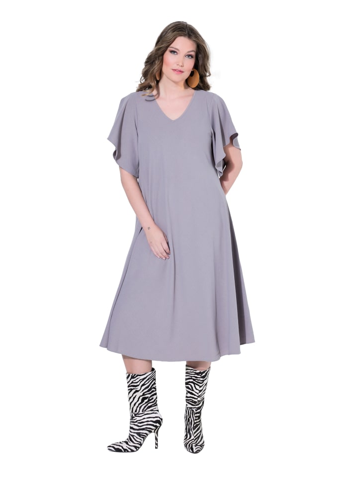 

MIAMODA Платье миди средне-серого цвета