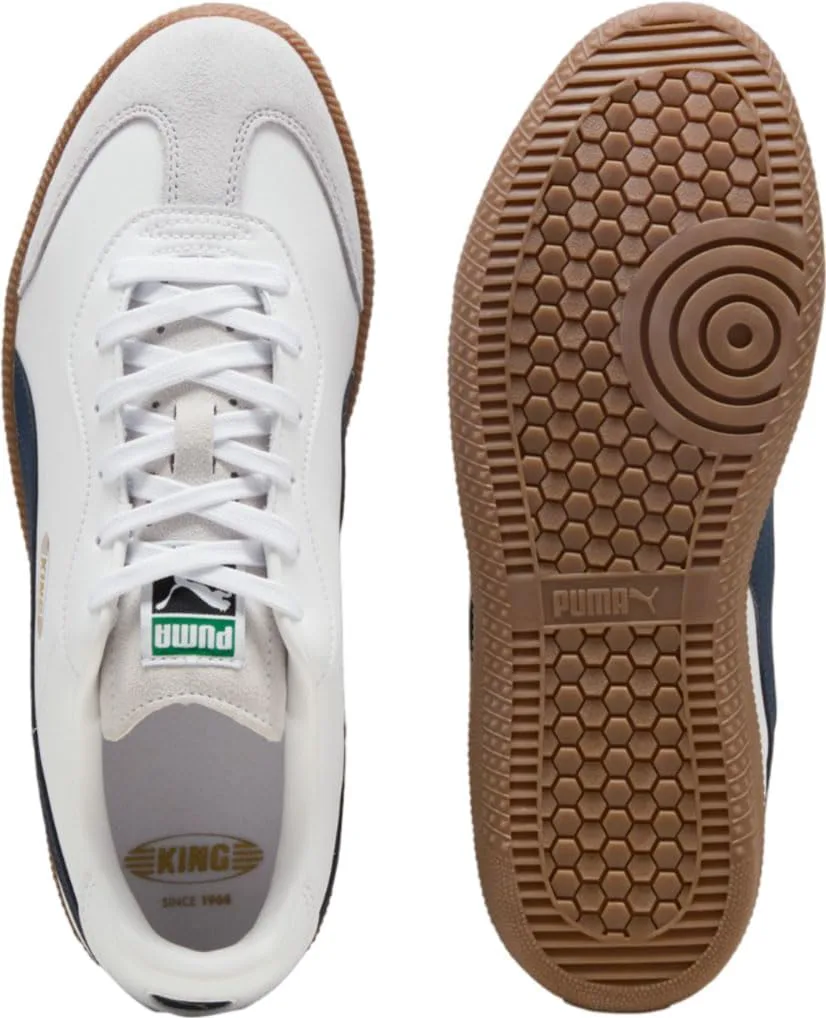 Футбольные бутсы Puma 106696 для мужчин, King 21, белый/темно-синий/серебристый — фото 3