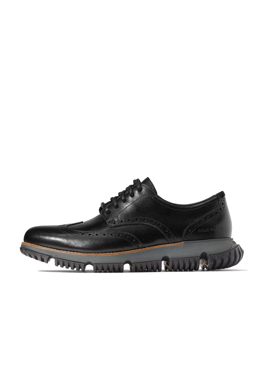 Снуршу, кожаный, Cole Haan, черный серый в полоску