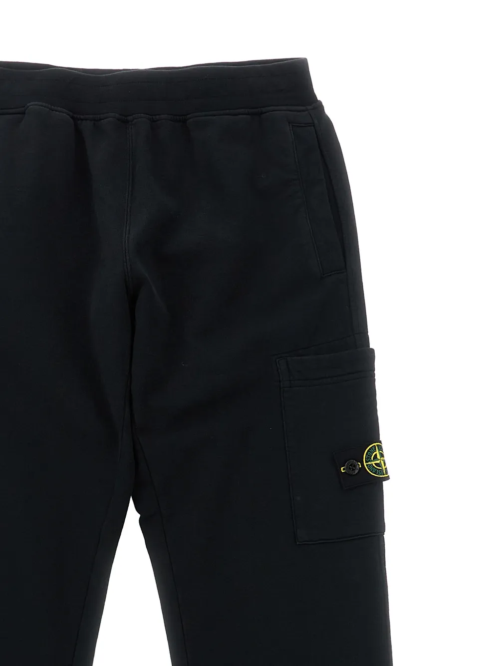 Спортивные брюки с логотипом Stone Island Junior, черный — фото 3
