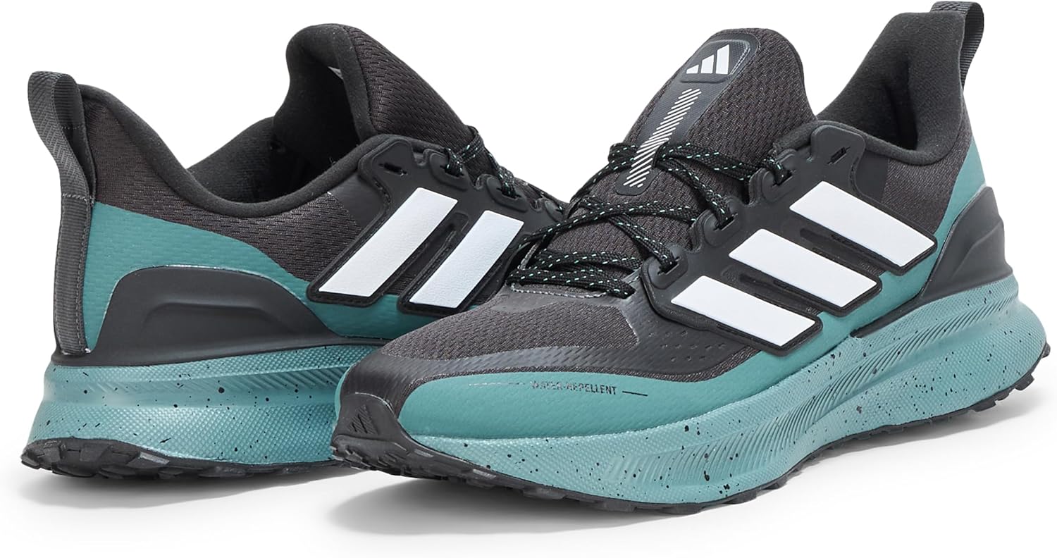 Мужские кроссовки Adidas Ultrarun 5 Trail, белый/черный/бирюзовый — фото 3