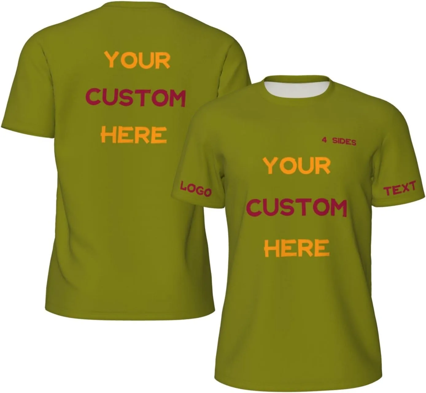 

Футболка Custom с принтом на 4 сторонах