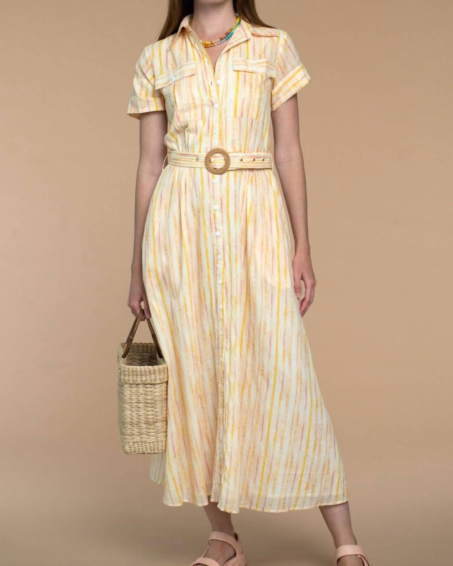 

Платье Marlow In Reflect Sunset Olivia James the Label