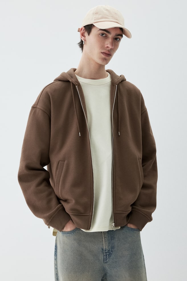 

Куртка с капюшоном свободного кроя H&M, бежевый