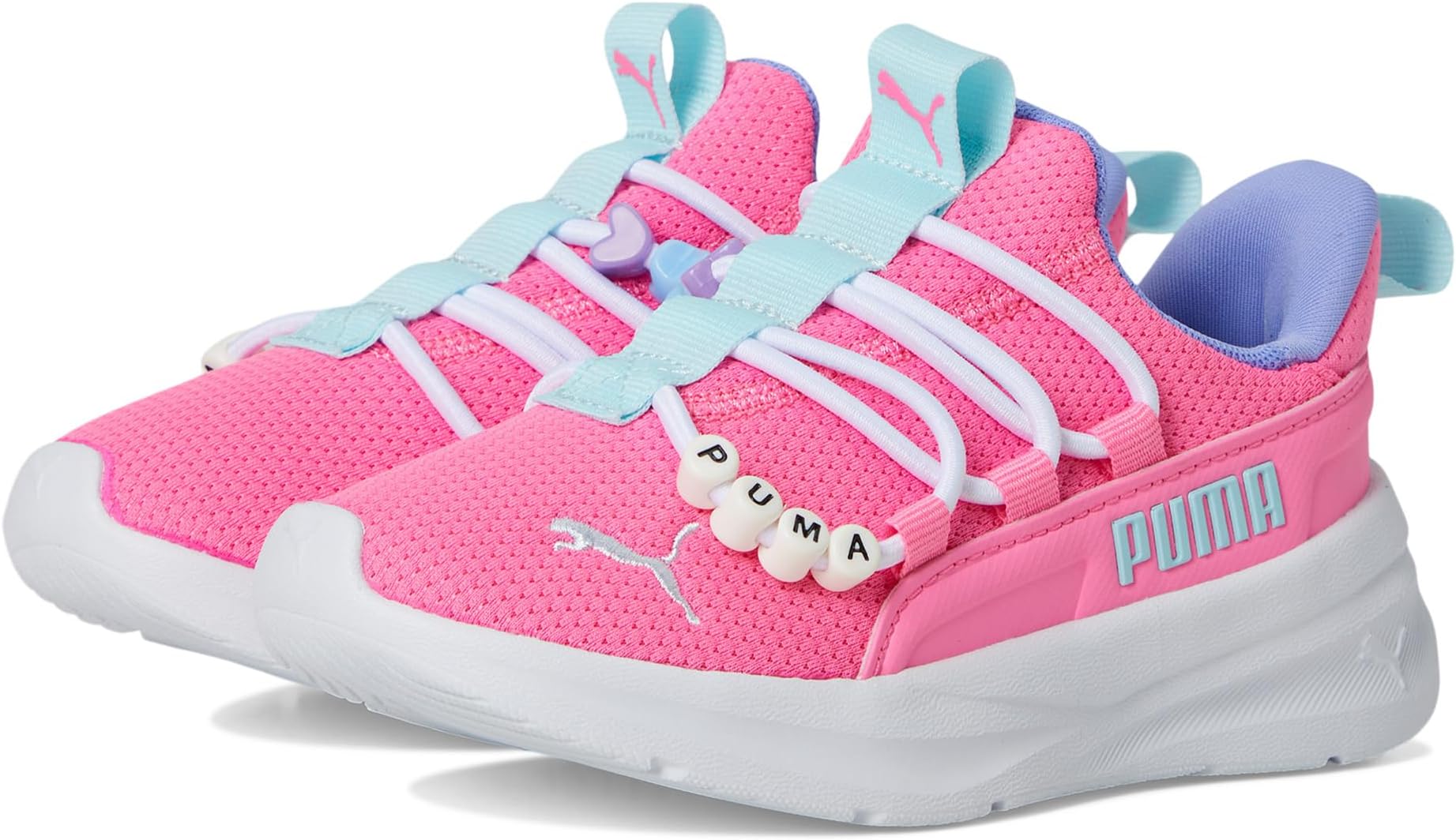 

Кроссовки PUMA Kids One4All Slip-On, Fast Pink/White/Light Aqua