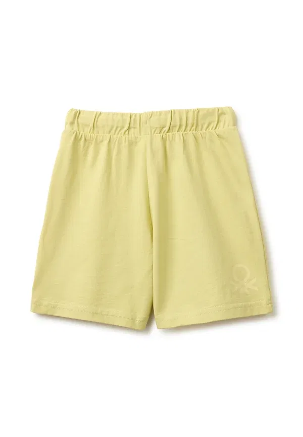 Шорты-бермуды Regular fit, брюки спортивные United Colors Of Benetton, зеленый — фото 2