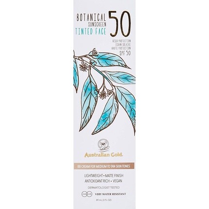 Ботанический тональный солнцезащитный крем для лица Spf50, 89 мл, Australian Gold — фото 2