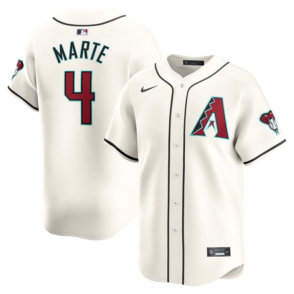 

Мужское джерси Nike Ketel Marte White Arizona Diamondbacks Home Limited Player, цвет Dbk White