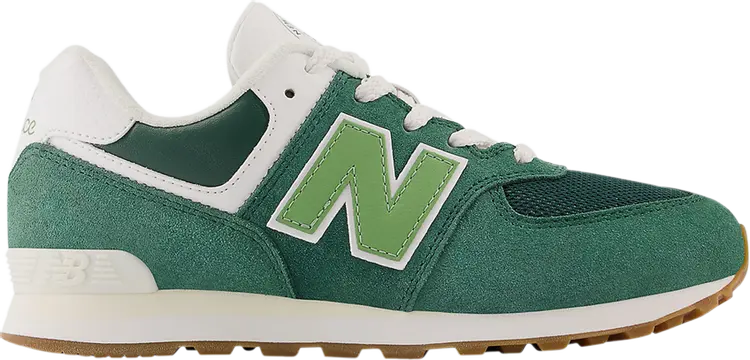 

Кроссовки 574 Big Kid Wide 'NB Athletics - Nightwatch Green', зеленый