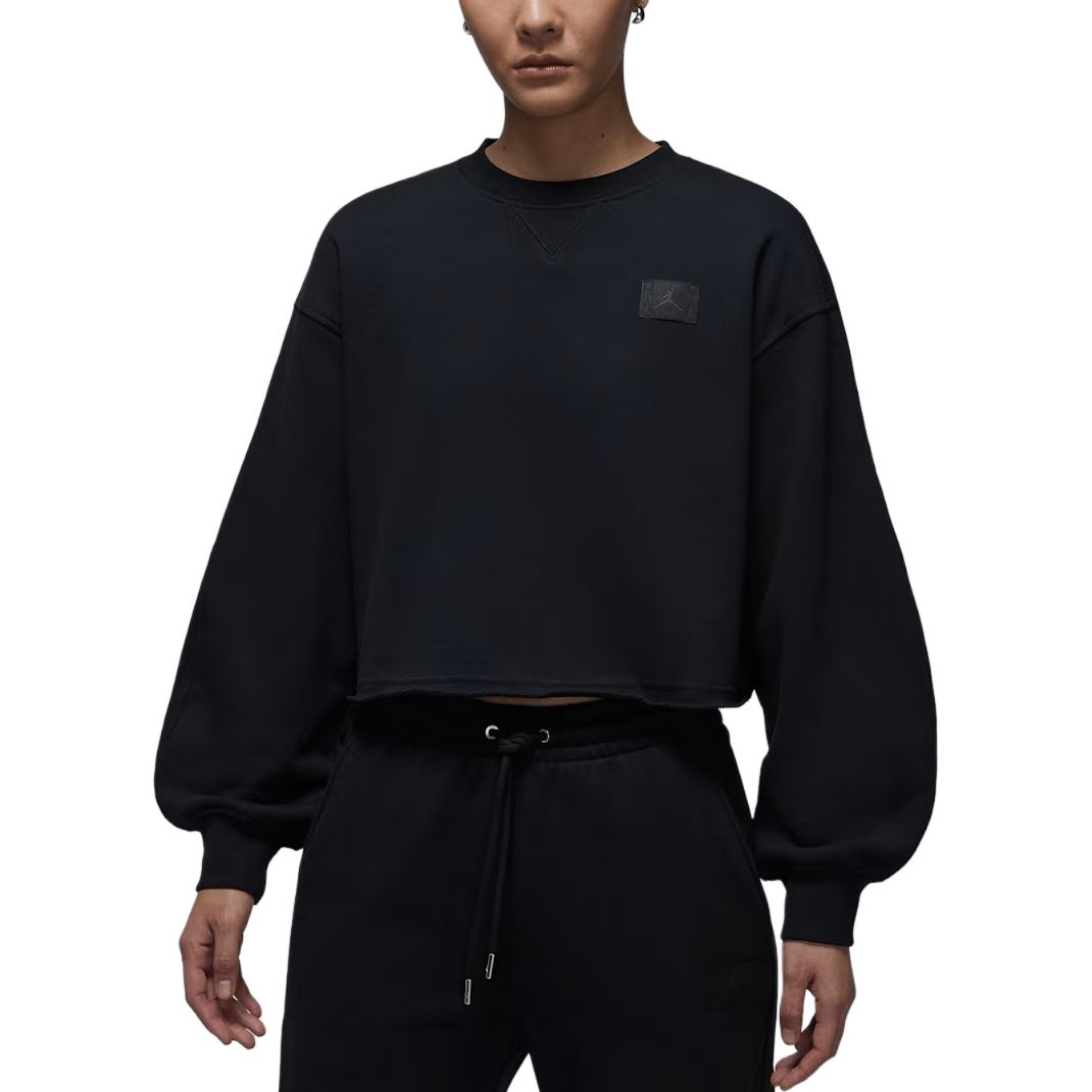 

Женская флисовая толстовка Flight Fleece FW25 Jordan, черный/темный smoke серый