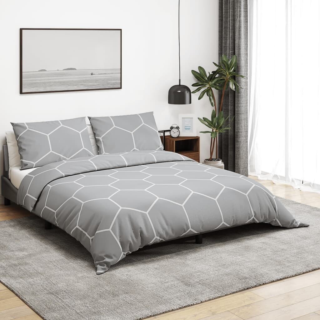 

Комплект постельного белья серый 200х200 см хлопок DKD HOME DECOR, зеленый