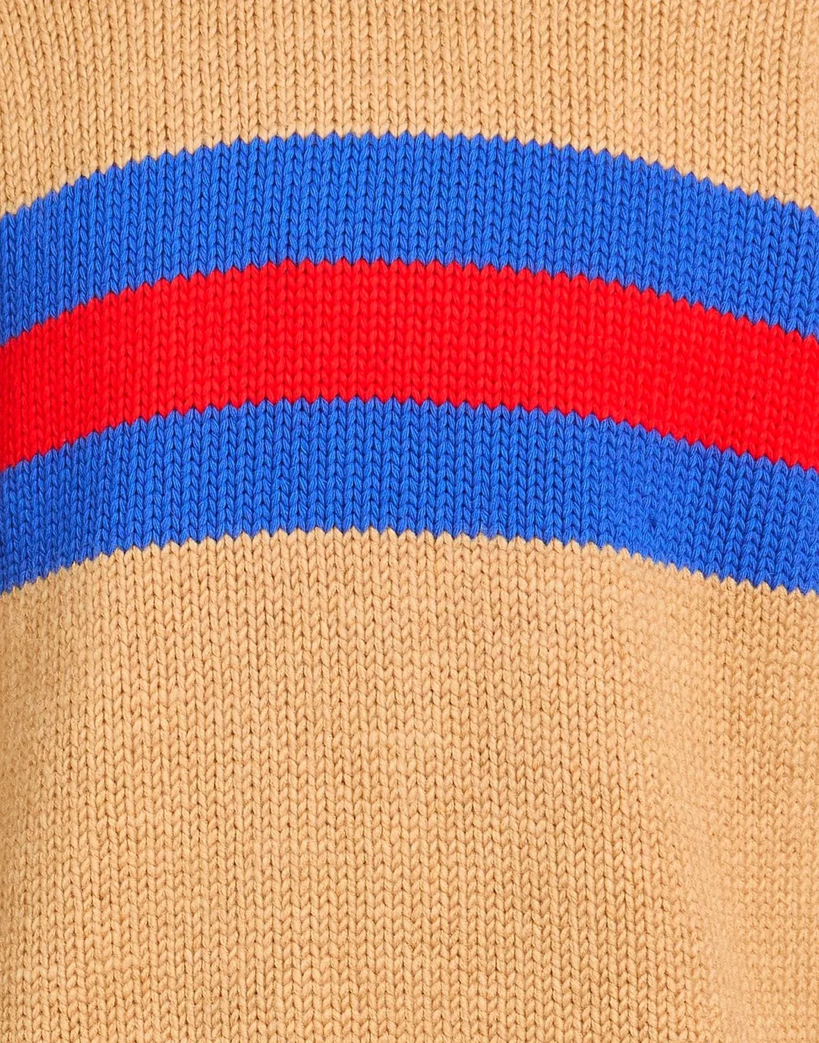 Свитер с интарсией Gucci Camel — фото 4