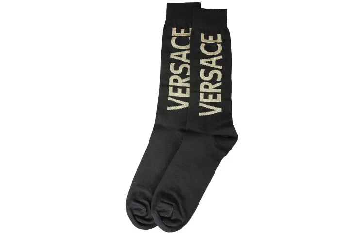 Гольфы VERSACE Black/Gold, черный