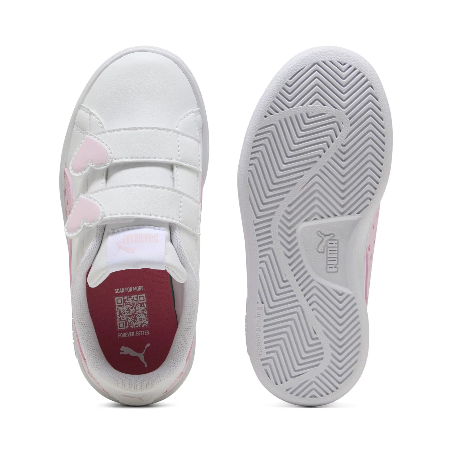 Кроссовки 'Smash 3.0 Hearty' Puma, White — фото 3