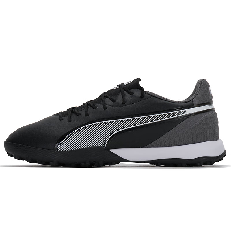 

PUMA Кинг ТТ Тёрф Искусственный Газон Футбольные Бутсы Мужские Черный Серый - Черный-Темно-Серый-Белый, цвет Black-Dark Gray-Puma White