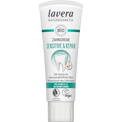 

Зубная паста Lavera Sensitive & Repair с ромашкой и фторидом натрия 75 мл