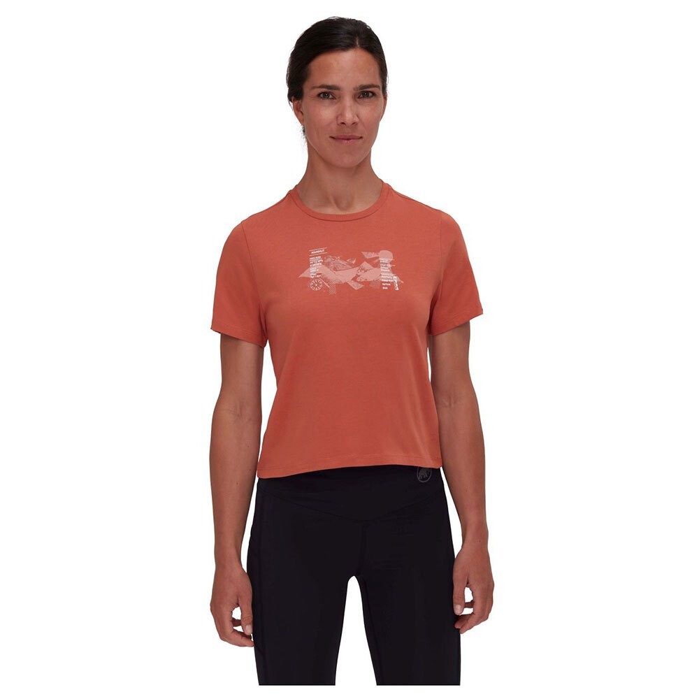 

Футболка с коротким рукавом Mammut Massone Cropped Rocks, оранжевый