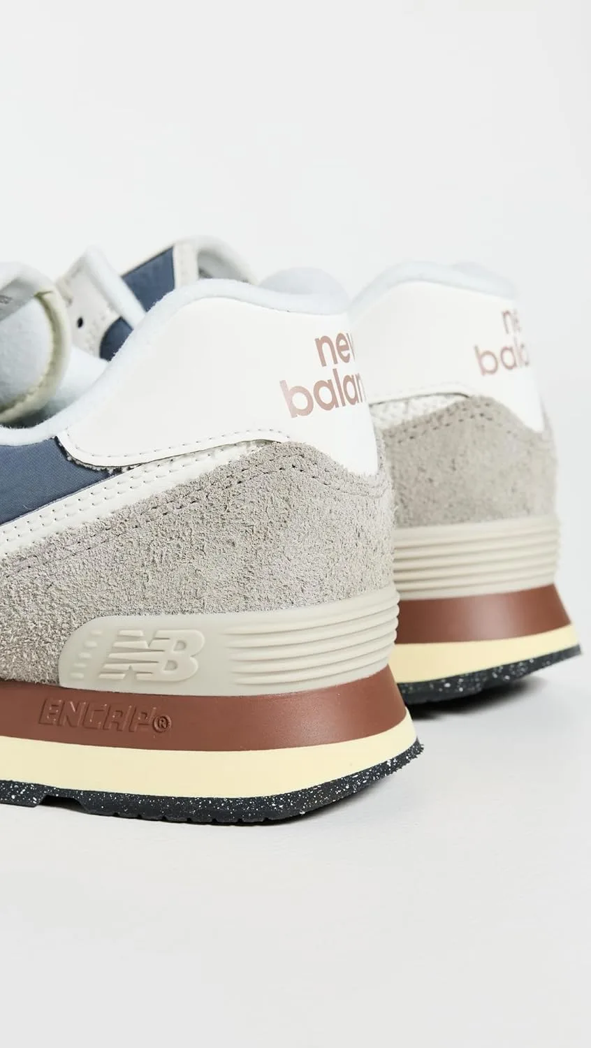 Мужские кроссовки New Balance 574, белый/коричневый — фото 4