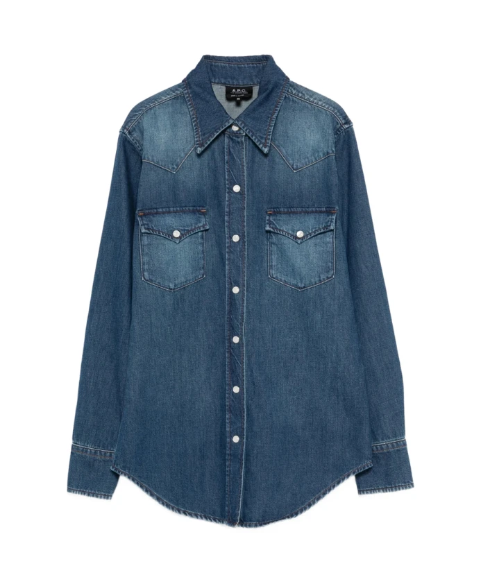 

Рубашка в западном стиле A.P.C., синий