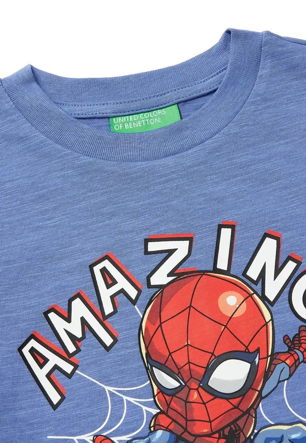 Футболка с принтом человека-паука от marvel United Colors Of Benetton, Blue — фото 3