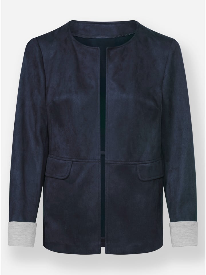 

WITT WEIDEN Блейзер из искусственной кожи темно-синего цвета