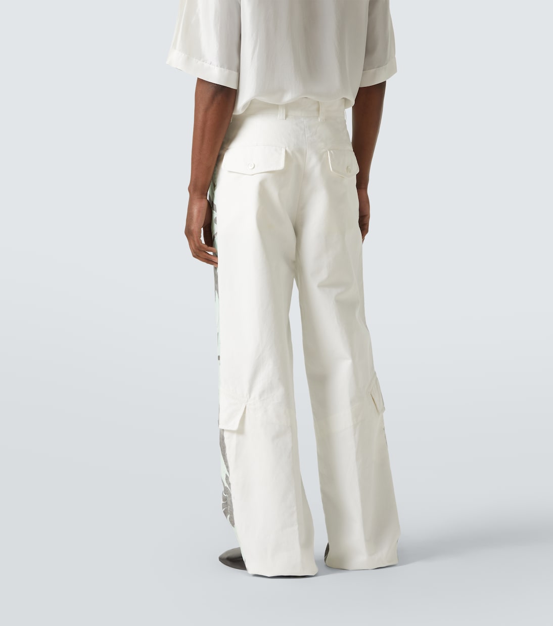 Широкие брюки из хлопка с цветочным принтом Dries Van Noten, Dessin B — фото 4