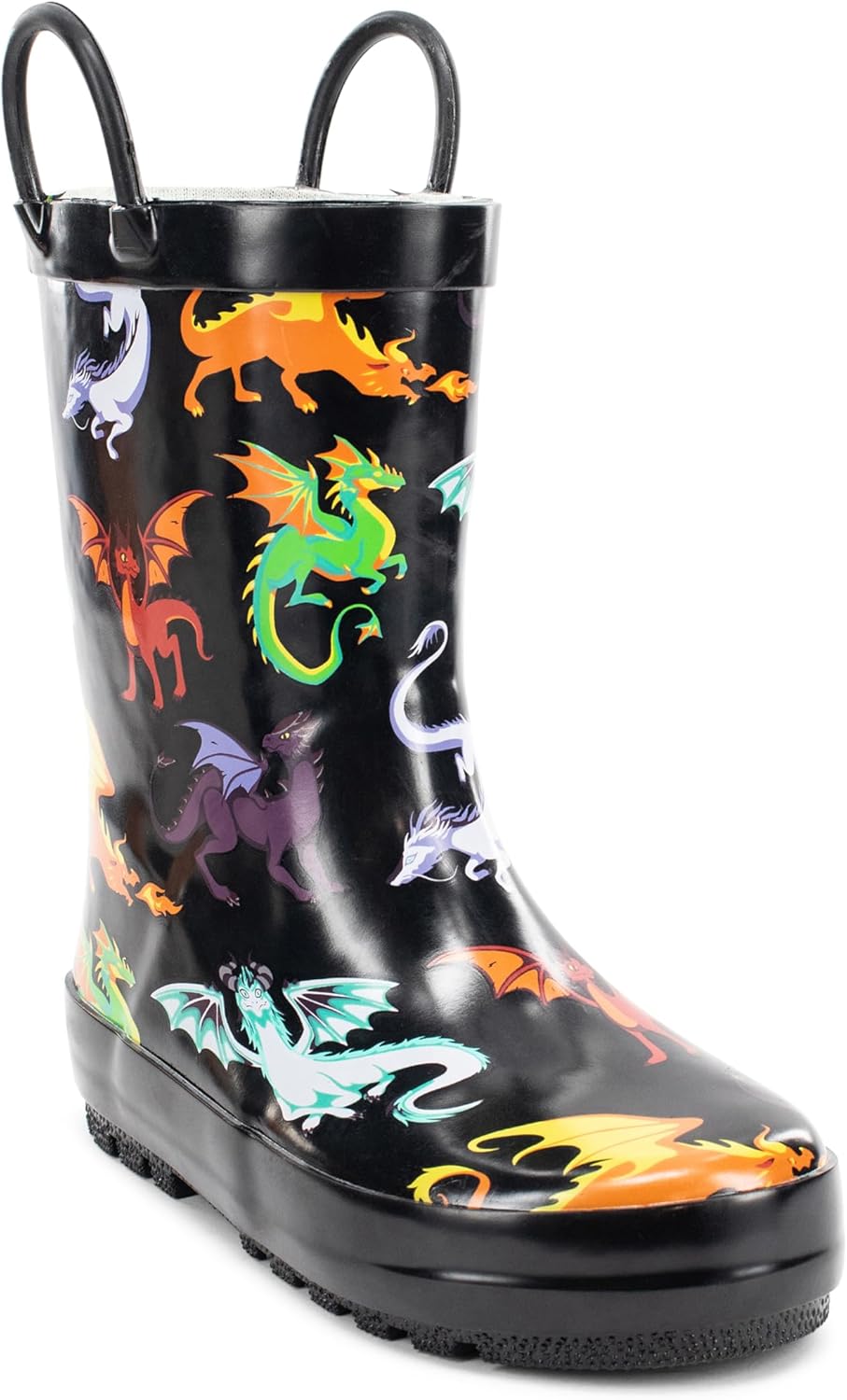 

Детские резиновые сапоги Western Chief с ручками для надевания - премиальные водонепроницаемые сапоги для мальчиков и девочек, Dragon