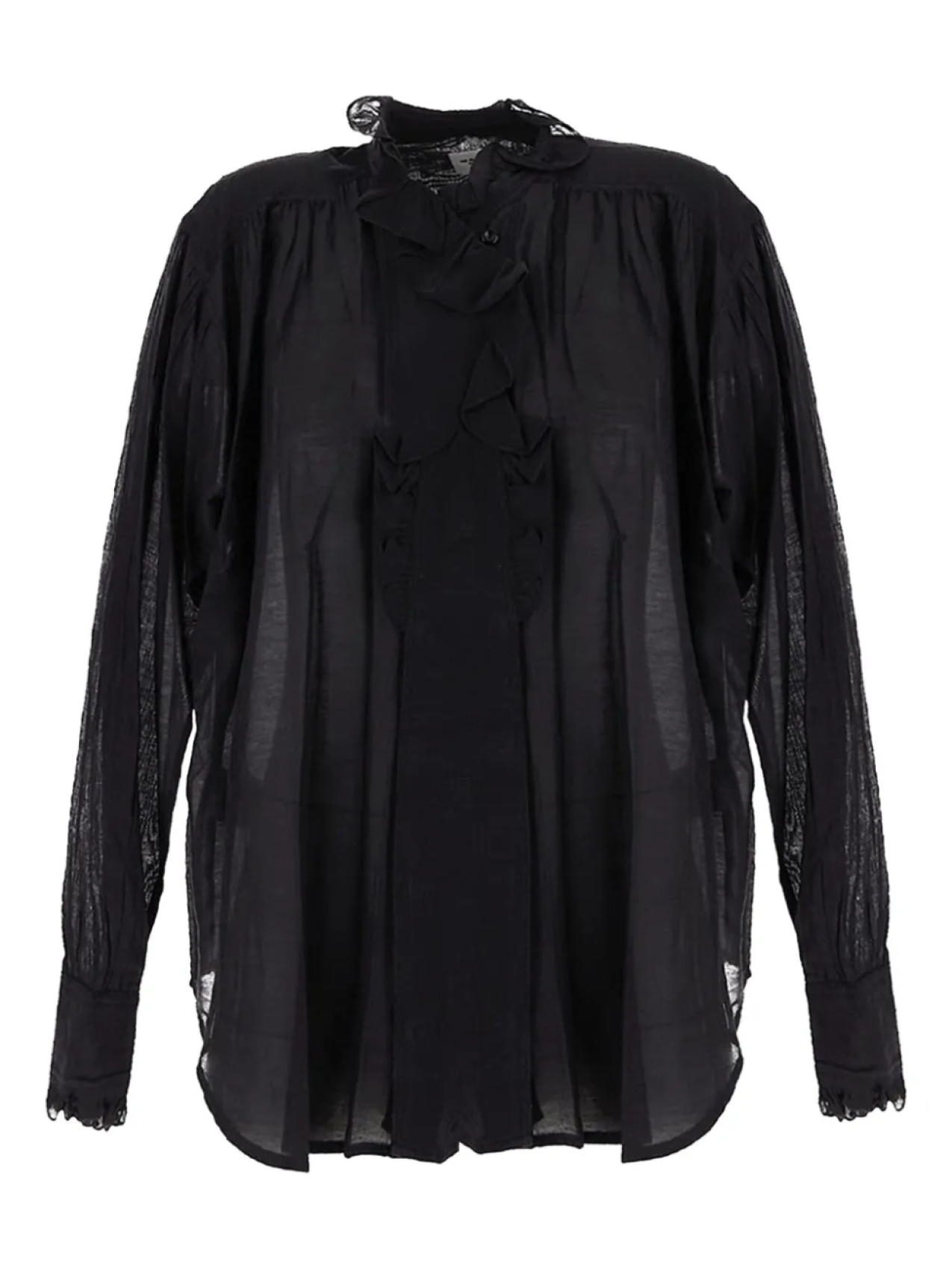 

Блузка с оборками ISABEL MARANT, черный