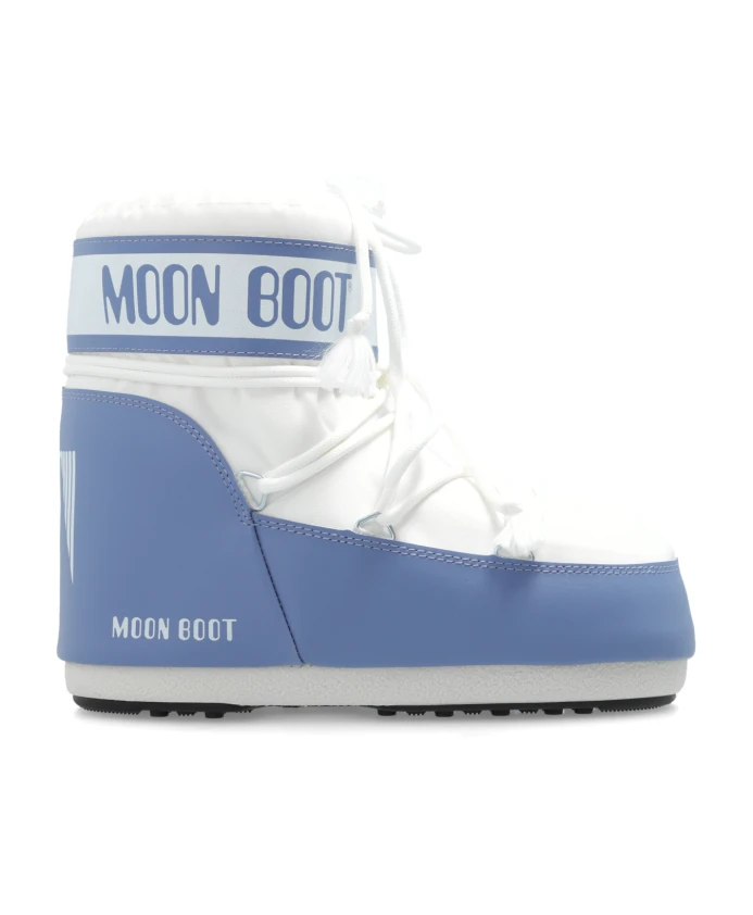 

Зимние сапоги из нейлона с низким логотипом Moon Boot, синий