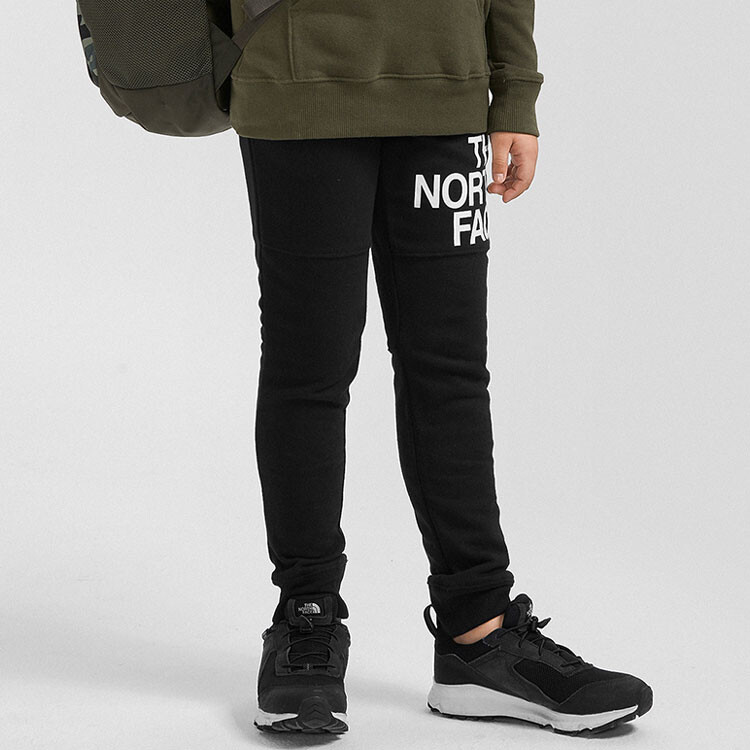 THE NORTH FACE Детские трикотажные спортивные штаны, цвет Black — фото 2