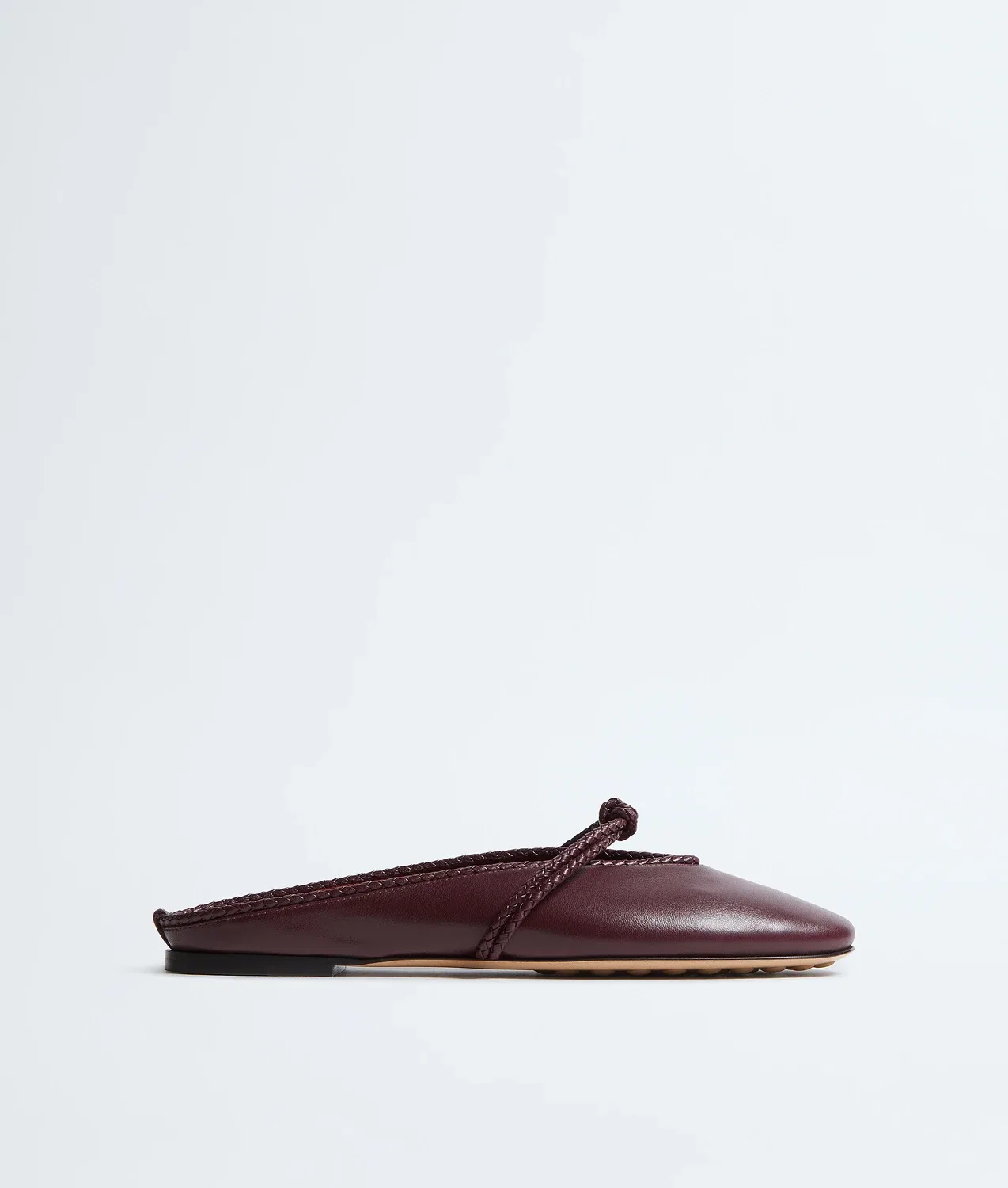 Розовые балетки Мэри-Джейн BOTTEGA VENETA, бордовый