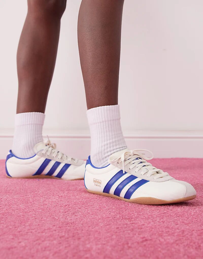 Кроссовки adidas Originals Tokyo белого и синего цветов
