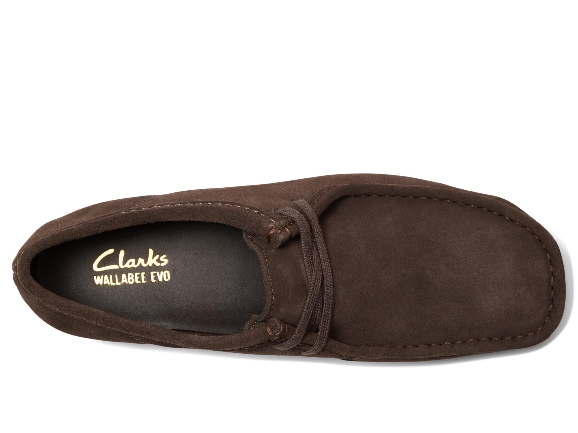 Туфли Clarks Wallabee EVO, цвет Dark Brown Suede — фото 2