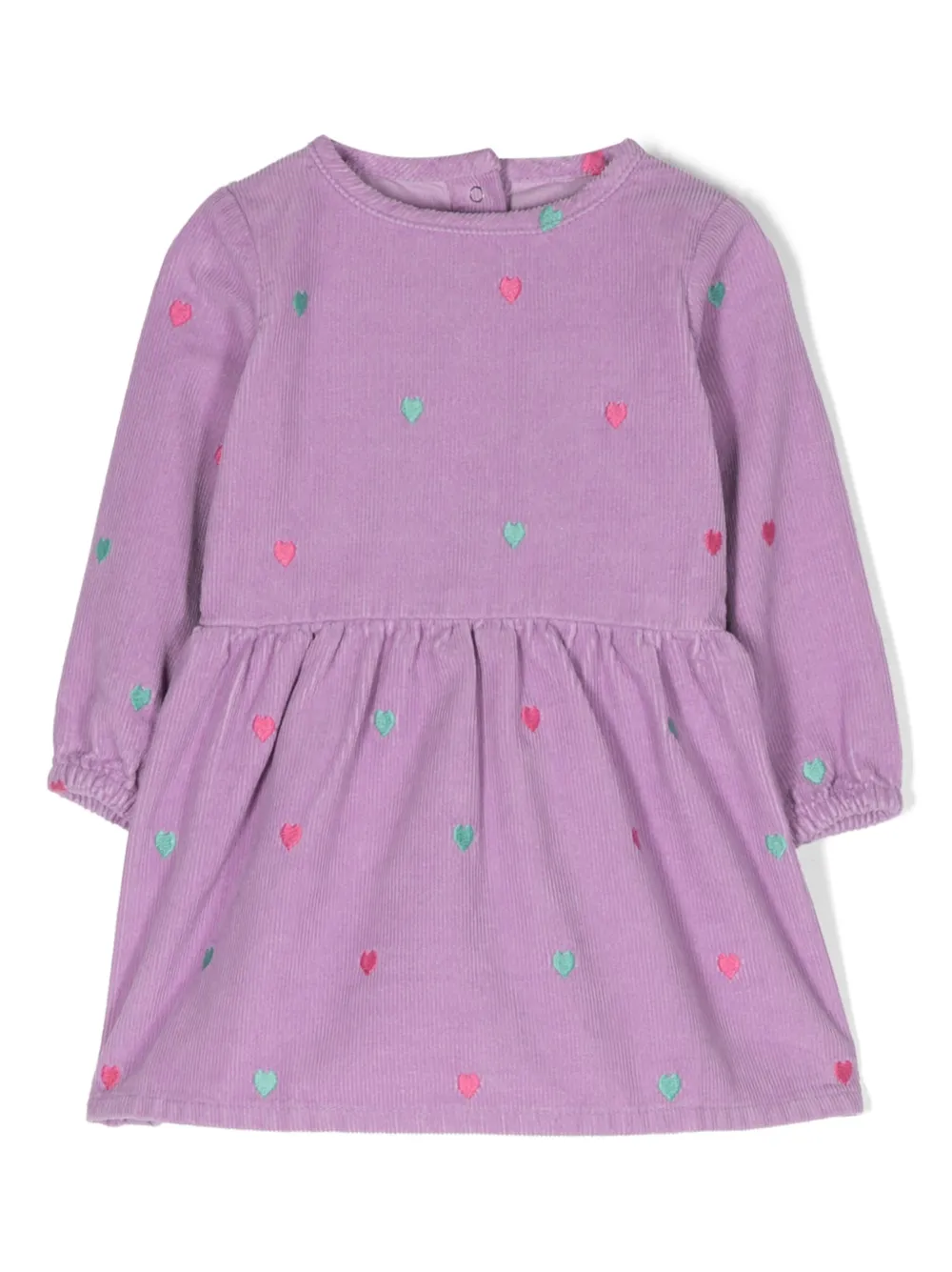 

Вельветовое платье с вышивкой Stella McCartney Kids, фиолетовый