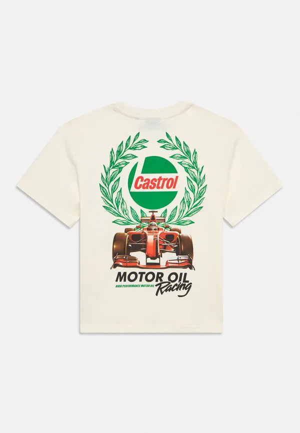Футболка с принтом osjcastrol life Only & Sons Junior, Whisper White — фото 2