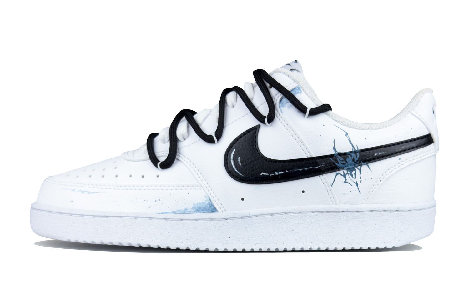 

Кроссовки Nike Court Vision 1 Skateboarding Shoes Men Low-top Blue/white/black, синий