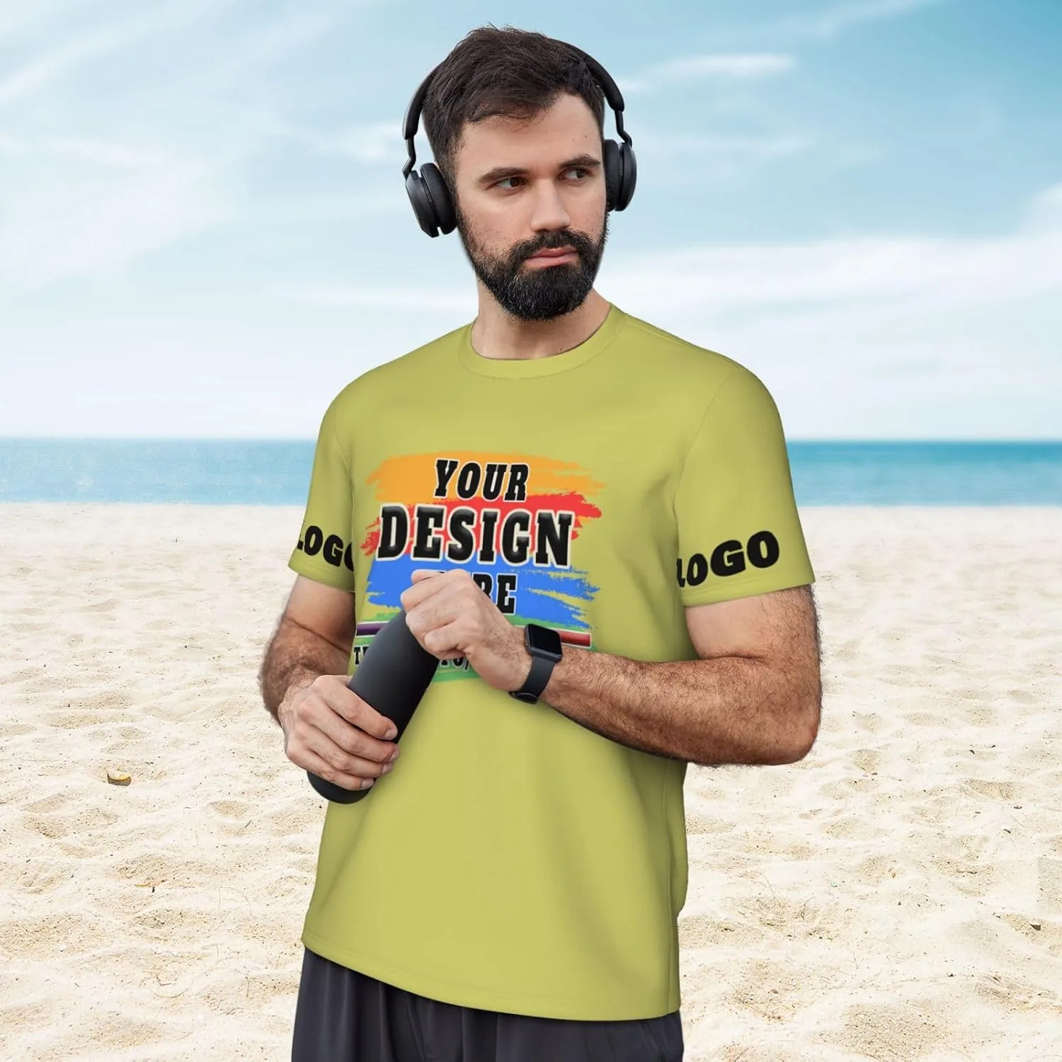 Футболка Custom T Shirt, дизайн Multi-color — фото 4