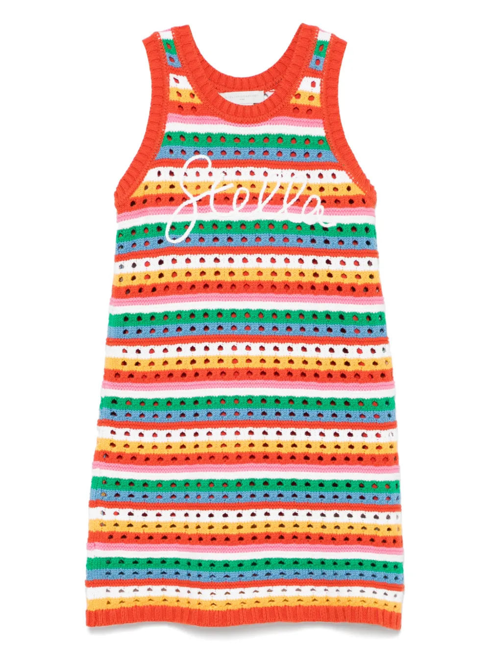 

Платье рыхлой вязки Stella McCartney Kids, красный
