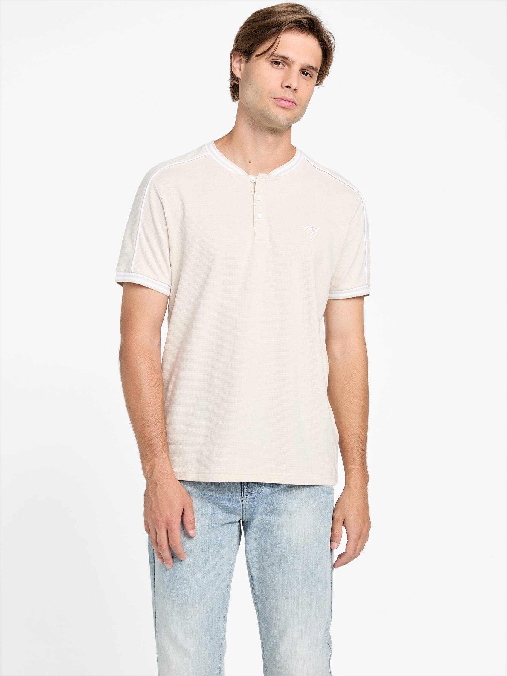 

Футболка Eco Jace Henley Guess Factory, цвет over night oats