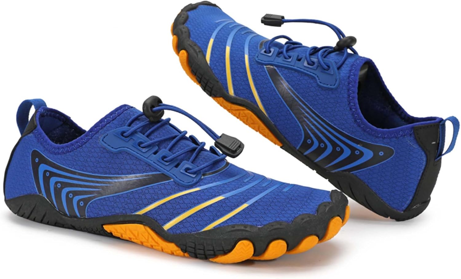 

Женские и мужские водные туфли, удобные с шнуровкой, легкие, дышащие, быстро сохнущие, сетчатые, пляжные туфли для прогулок, рыбалки, парусного спорта, пеших походов, для помещений и улицы, амфибийные кроссовки Vtiao, синий