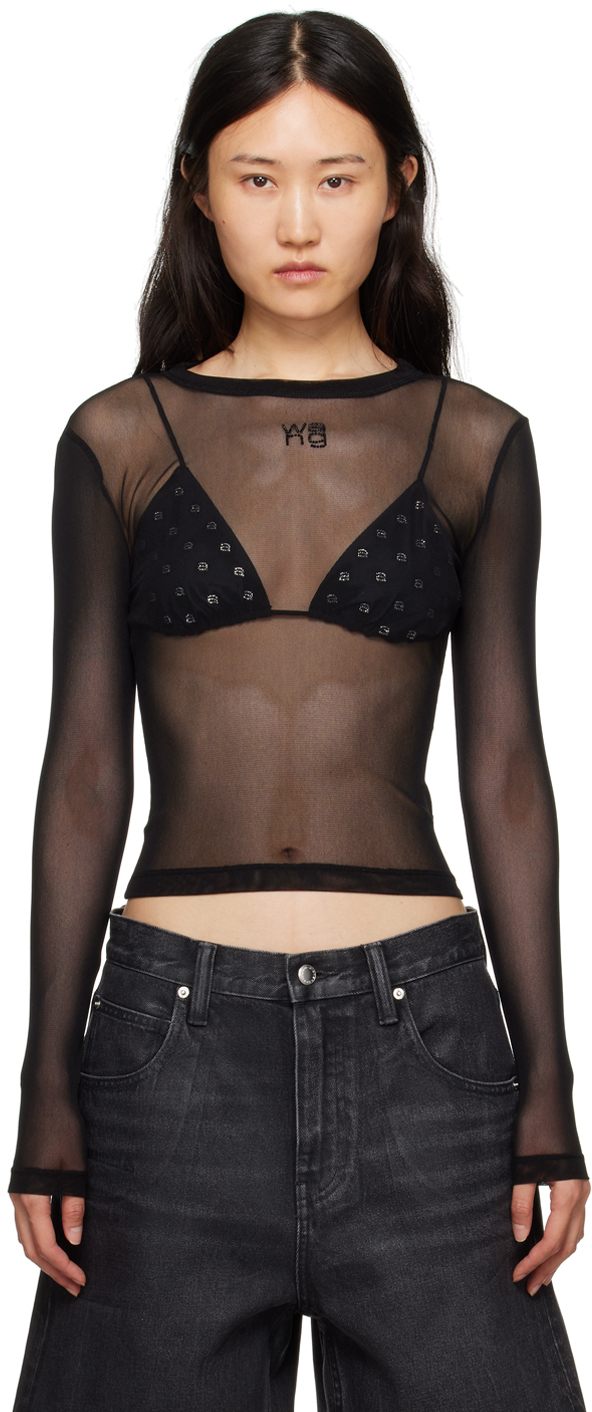 

Футболка с длинным рукавом, полупрозрачная alexanderwang.t
