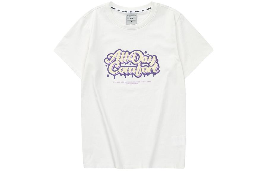 

Skechers Разноцветная женская футболка "Зефир" белого цвета