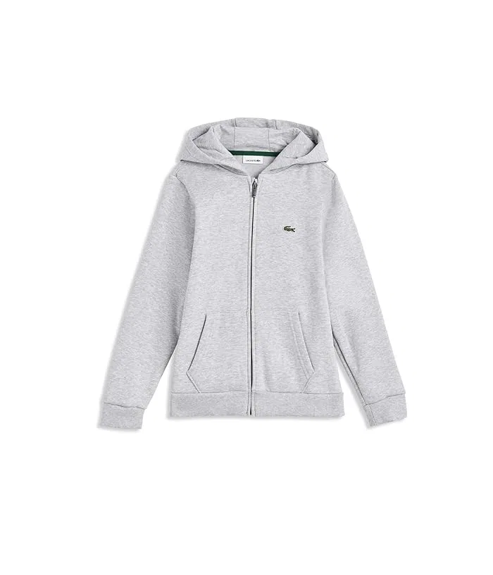 Худи Core Fleece Zip Up Hoodie Lacoste Kids, Argent Chine Heather