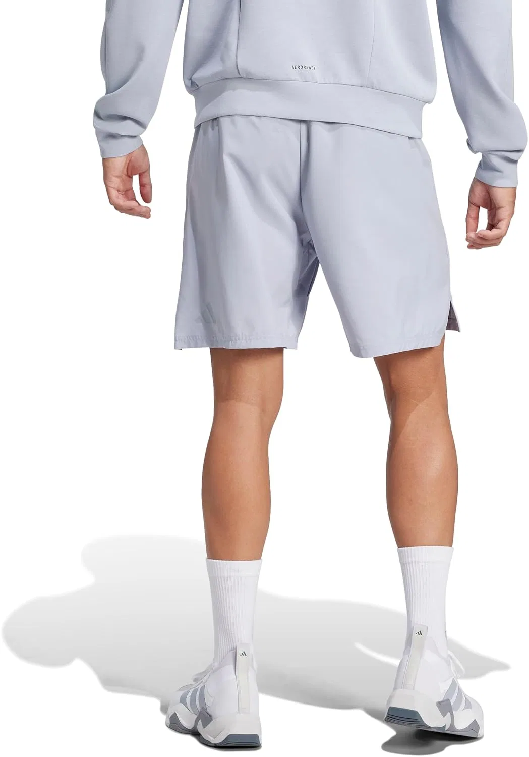 Шорты для тренировок Adidas 3-Stripes, Halo Silver — фото 2