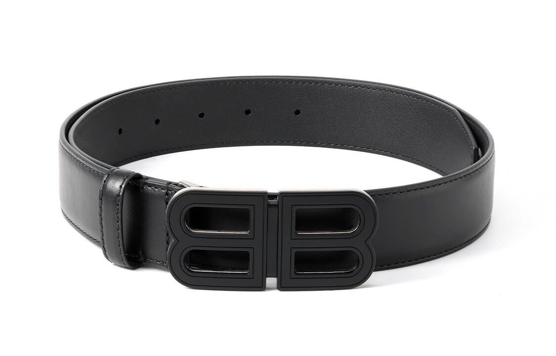 

Balenciaga Мужской кожаный ремень, Черный